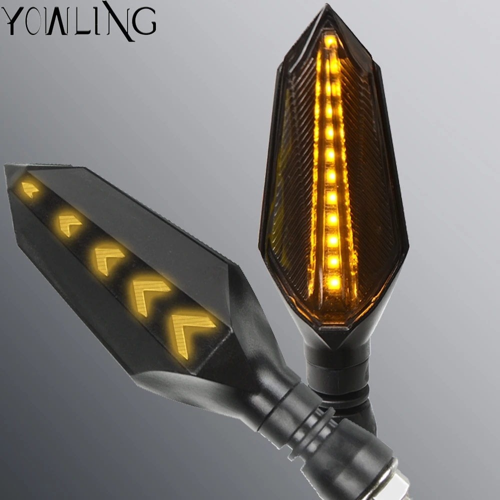 

Motorcycle Modified Turn Signal Light Tail Flasher LED Flowing Water Blinker Bendable Motorbike Flashing Light Lamp Accessories