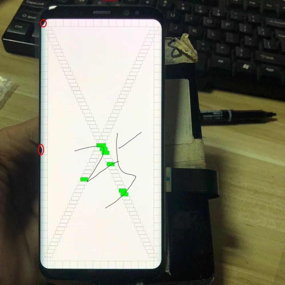 With Dead Pixels Original LCD For Samsung Galaxy S8 lcd G950 SM-G950F LCD Display Touch Screen Digitizer no Frame Assembly Part