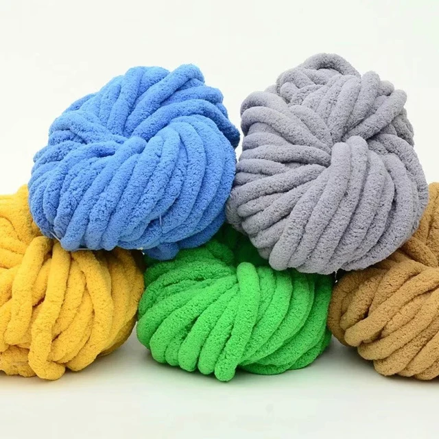 2022 New 2.5cm Thick Yarn Super Soft Scarf Yarn Extra Thick Woven