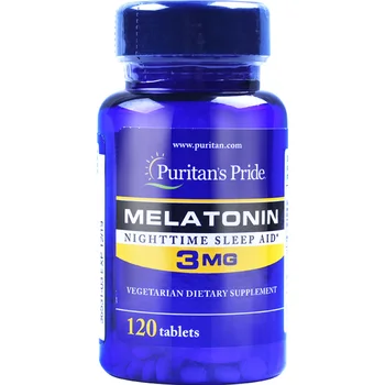 

Free shipping Melatonin 3 mg Nighttime sleep aid 120 pcs