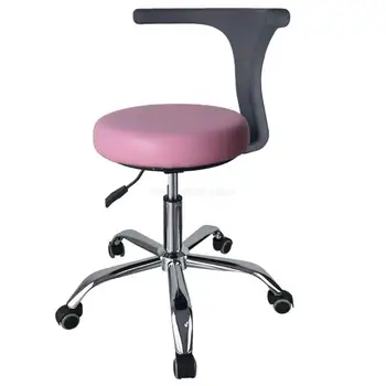 

Ergonomic Doctor Stool Dentist Swivel Rolling Chair with Back Swivel Adjustable Dentist Stool Dental Clinic SpaMassage