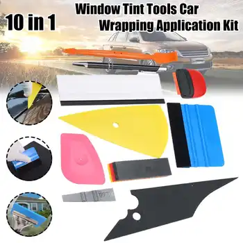 

10/12/14PCS Carbon Fiber Vinyl Wrap Car Tool Kit Window Tint Tools Car Wrapping Application Kit Car window Squeegee Scraper tool