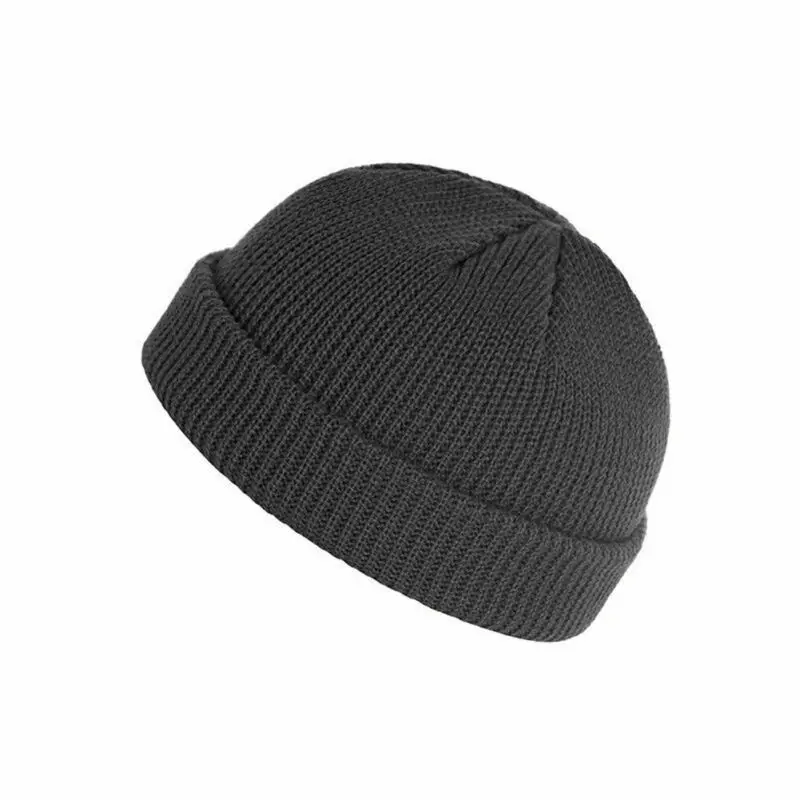 Unisex Men Women Beanie Hat Warm Ribbed Winter Ski Fisherman Docker Couple Hats New Fashion