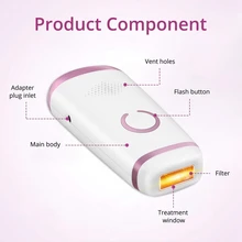 LPL система постоянного удаления волос, 500000 вспышки безболезненный эпилятор для удаления волос с ЖК-экраном для женщин и мужчин лицо и тело