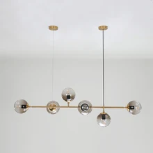 Светодиодные подвесные лампы с шариками, светильник ing, Скандинавское стекло, современный стеклянный подвесной светильник с пузырьками, современный светильник для столовой, люстра, светильник