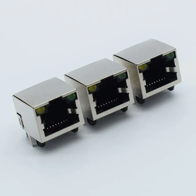 Полностью медная розетка RJ45 с лампой 56 гнездом для лампы Сетевая 8 p8c защитная