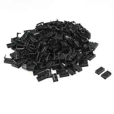 

FC-16P 2.2mm Pitch Position Flat Cable IDC Socket Connector Black 200 Pcs