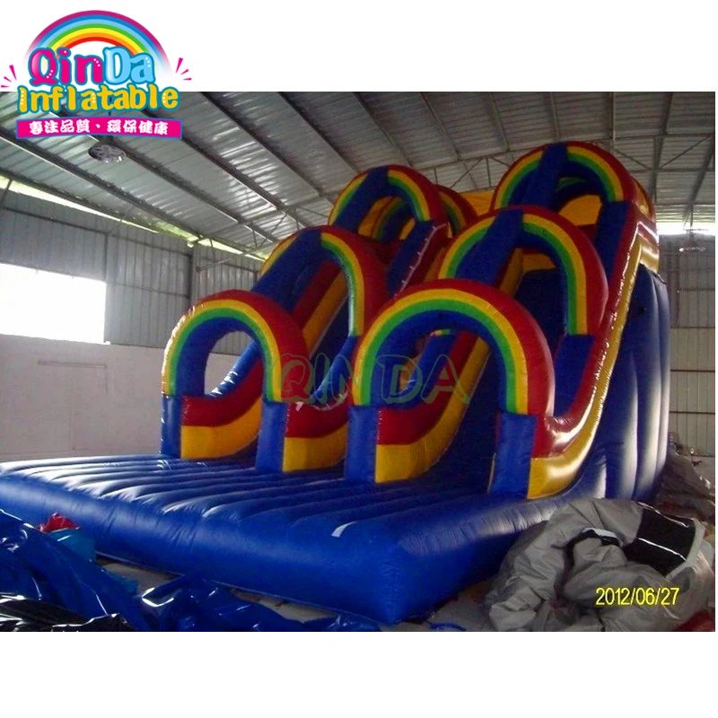 

Double lane Inflatable Dry Slide Giant Inflatable Slide