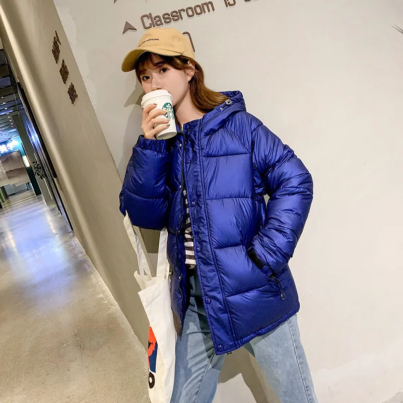 

According to Nalini Students Base-19 Autumn And Winter New Style down Jacket Women's Korean-style Loose-Fit Simple Casual Versat
