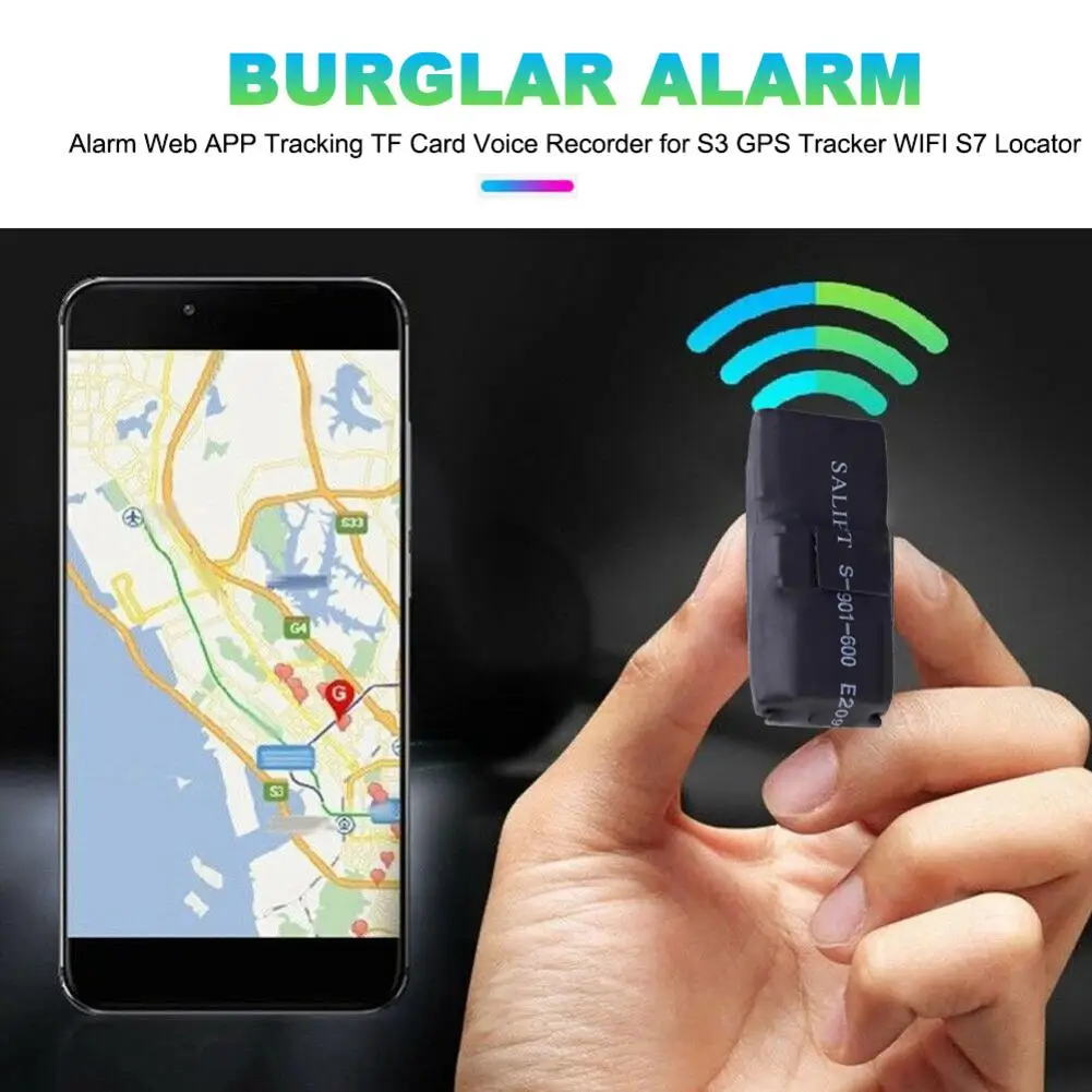 

S3 S7 Locator Mini GPS Tracker GPRS Wifi GPS Tracking Voice Recorder With SOS Button For Kids, Wallet, Shoes Or Bicycle Car Part