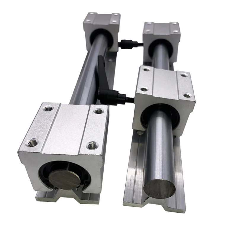 

Free shipping SBR12 12mm 2Pcs linear rail Slide Shaft Rod 250mm linear guide with 4pcs SBR12UU linear bearing block cnc part