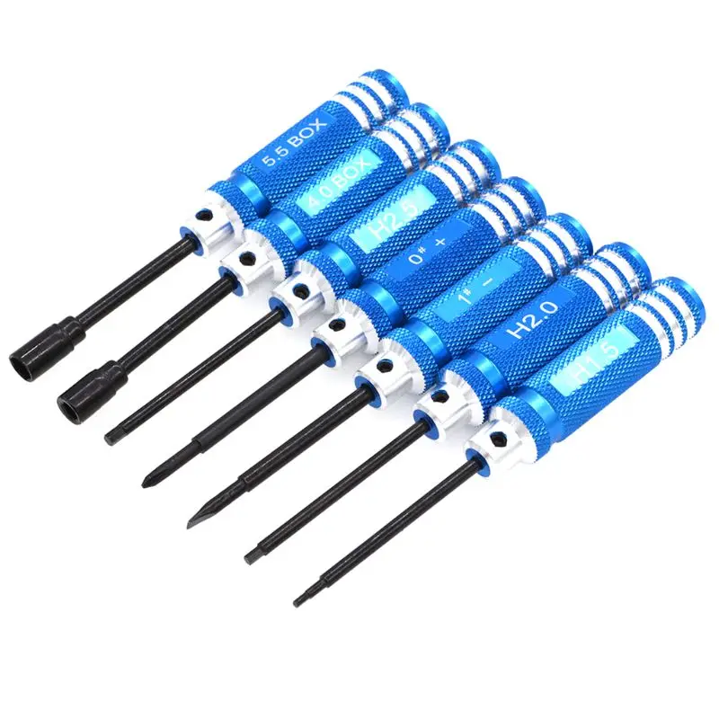 

7pcs/set DIY Hex Screwdriver Repair Tool for RC Helicopter Drone Aircraft Helicopter Model