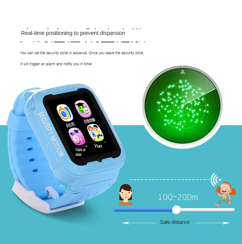 Smart Kids' Watch GPS Positioning Photo Shoot Learning Depth Waterproof High-definition Call Multinational Language