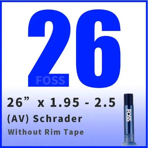 26 x 195 to 250 AV FOSS велосипедная труба шины Schrader/Presta 16/20/24/26/27,5/27/700C дорога MTB велосипед внутренняя труба резиновая велосипедная шина прокол - Цвет: 26 x 195 to 250 AV