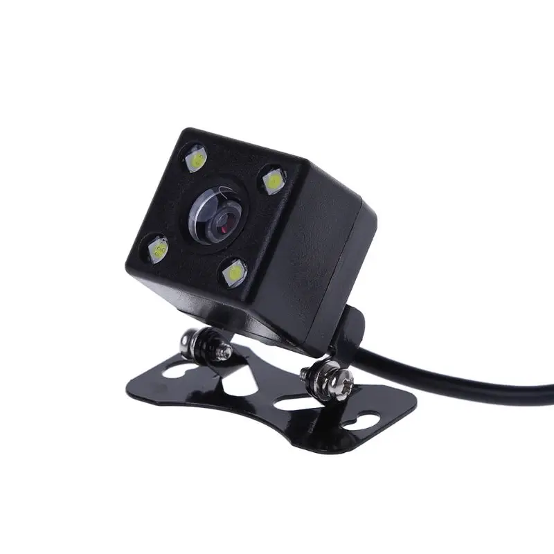 

Car Rear View Camera Backup Parking Camera 4 LED Night Vision Waterproof 170 Mini Car Parking Reverse Backup Camera U1JF