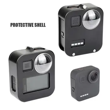 

8-In-1 Aluminum Protective Case Set Multi-Function Metal Frame Acrylic Lens + Lens Cap Sports Camera Accessories For GoPro Max