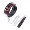 Bdsm Collar Leather And Iron Chain Link Sponge Filling Bdsm Slave Collars Women Bondage Collar Sex Toys For Couples Adults 1