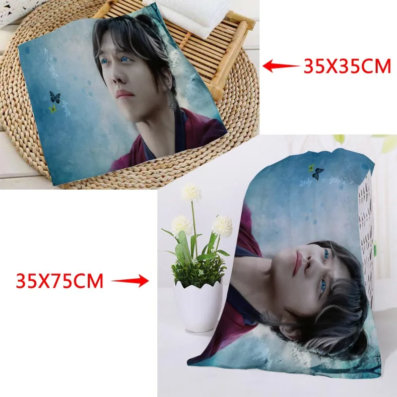На заказ KPOP Lee Seung Gi печатное квадратное полотенце s микрофибра абсорбирующее быстросохнущее полотенце хлопок Дети Beathroom мочалка платок - Цвет: 13