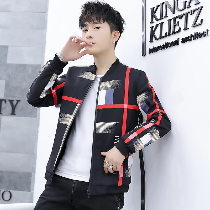 Мужская куртка 2019 новая весенняя и сезон осень со стоячим воротником