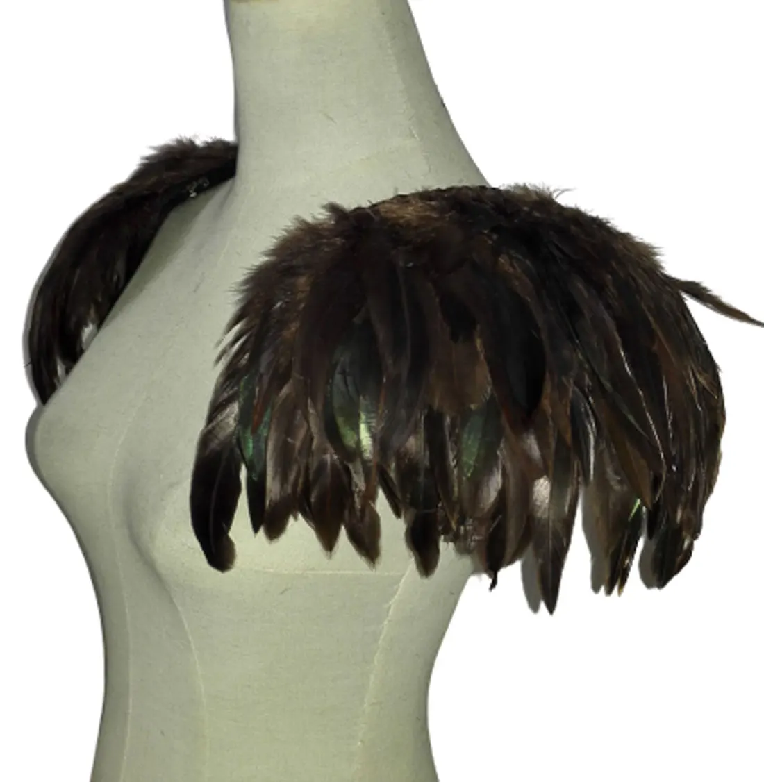 Наплечные эполеты ручной работы с перьями # FSP16006|epaulette|epaulette shoulderepaulette feather |
