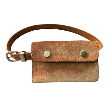 

Fashion Waist Fanny Pack Belt Bag Pouch Travel Hip Bum Bags Women Velvet Purses 23GE