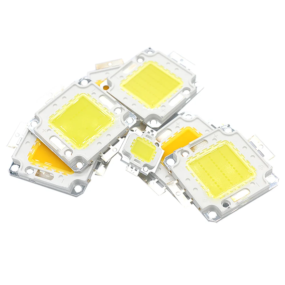1Pcs COB LED 칩 10W 20W 30W 50W 램프 전구 칩 스포트라이트 투광 조명 정원 광장 통합 빛 LED 비즈 화이트/웜