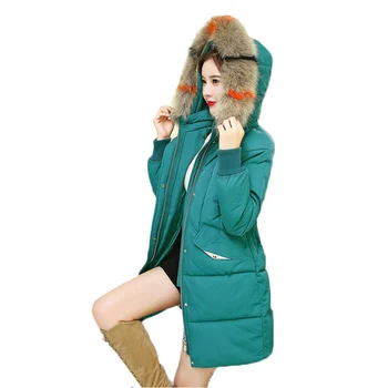 

Good Quality Female Parka Winter Jacket 2019 New Down Cotton Hooded Warm Women Coat Fur Collar Thick Outerwea Plus Size 5XL1439