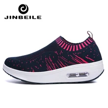 Женские лоферы без шнуровки; уличные Прогулочные кроссовки; спортивная обувь для фитнеса; легкие спортивные туфли на платформе