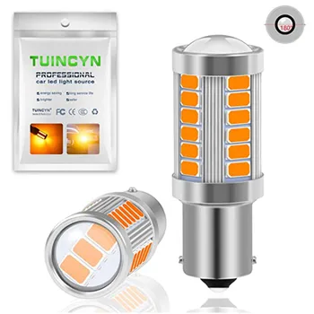 

2x P21w red ba15s led reverse light 1156 33SMD Car Tail Bulb Brake Lights for astra j/vaz 2107/honda civic 2006 2011/audi a4 b5