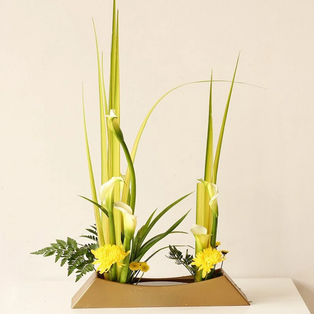 Large Japanese Ikebana Suiban Vase Flower Pot Bonsai Tray Flower Arrangment Holder for Home Office Tabletop Decor