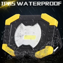 Dreamestone 50 Вт светодиодный портативный Точечный светильник COB светодиодный рабочий свет USB перезаряжаемая Солнечная лампа для наружного освещения Светодиодный светильник-вспышка поисковый светильник