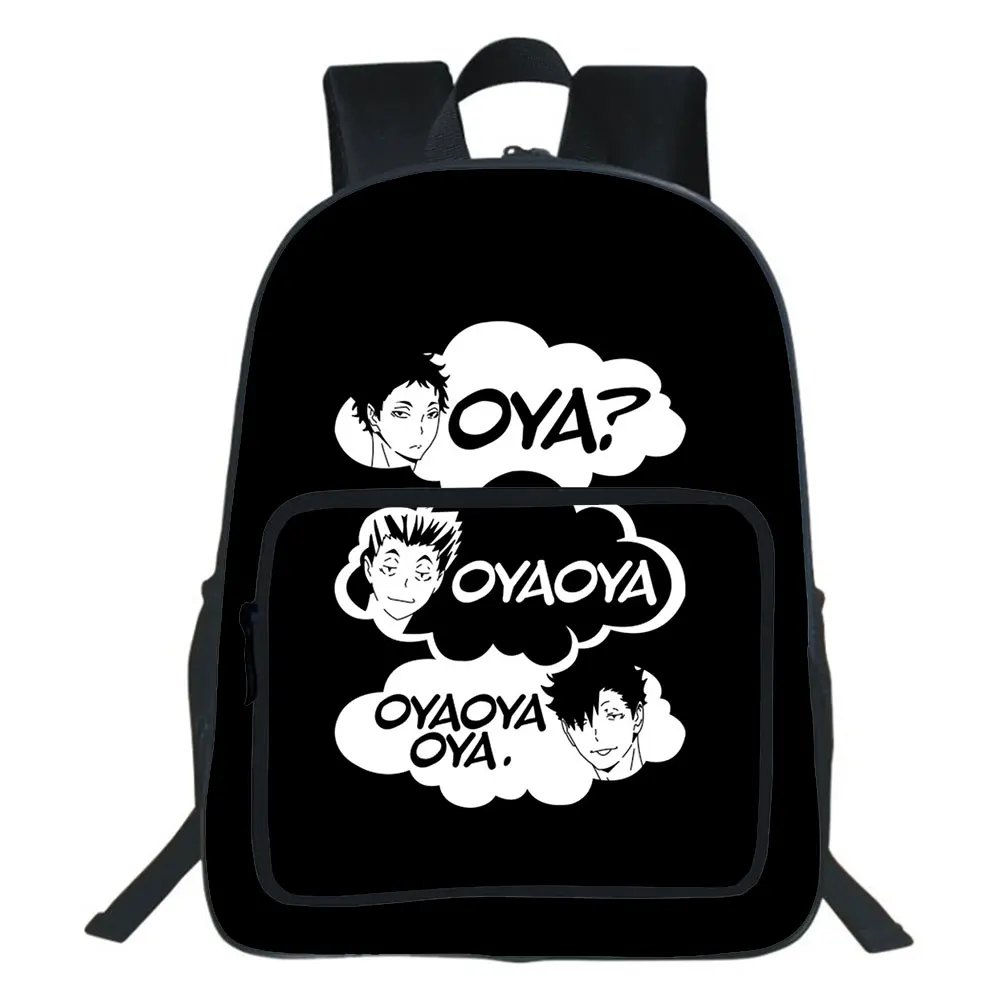 19 Inches Japanese Anime Haikyuu Backpack Boy School Bag Teenager Backpacks College Style Travel Double-layer Bag