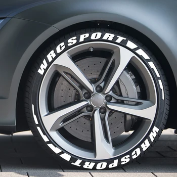 

Car Rubber Tire Letterings DIY Stickers for Seat Leon MK3 MK2 Tesla Model 3 Volkswagen VW TSI Toyota C-HR Volvo XC90 Accessories