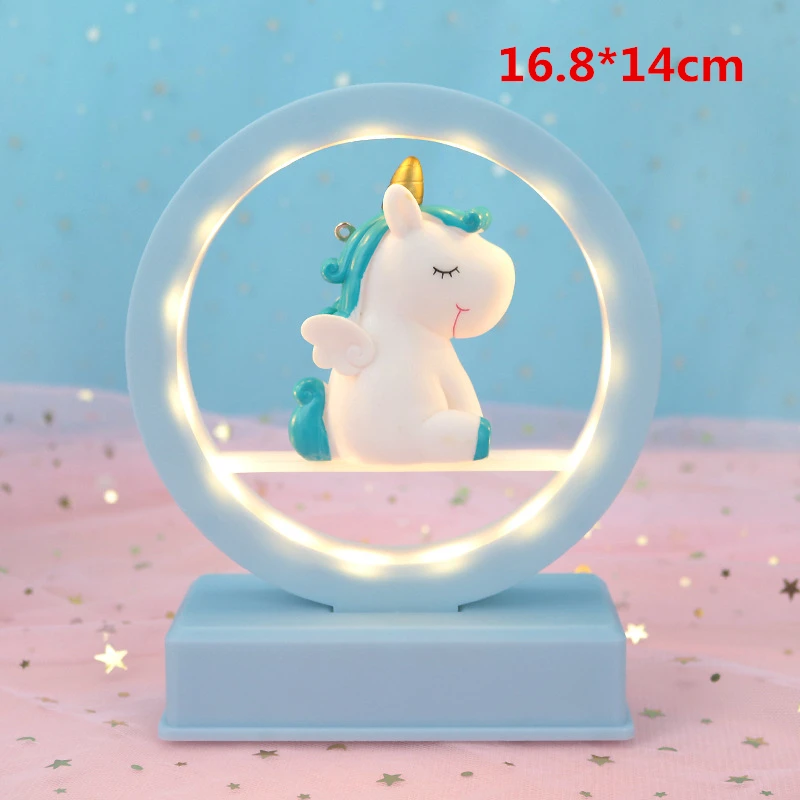 blue Unicorn Christmas Gift New Year Gift Toy light - Цвет: blue