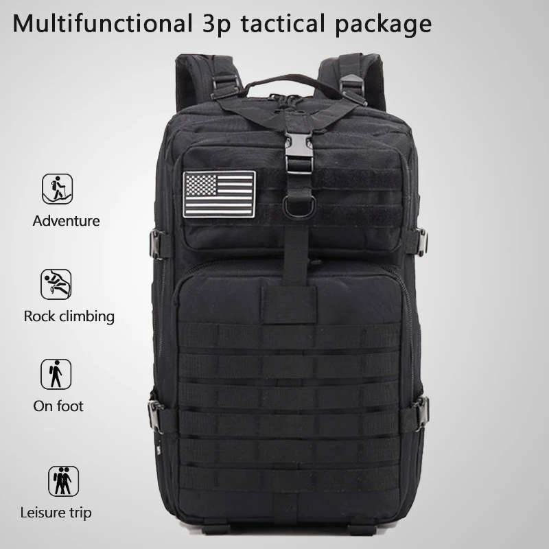 

Large-capacity Multi-functional Upgraded Version of 3P Tactical Backpack Leisure Travel Hiking Hunting General Backpack