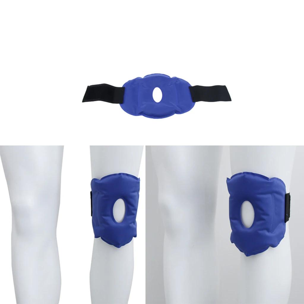 Pack of 2pcs, Comfort Knee Hot Cold Pack Wraps, Gel Ice Bags Cold Knee Brace with Strap for Injury, Swelling