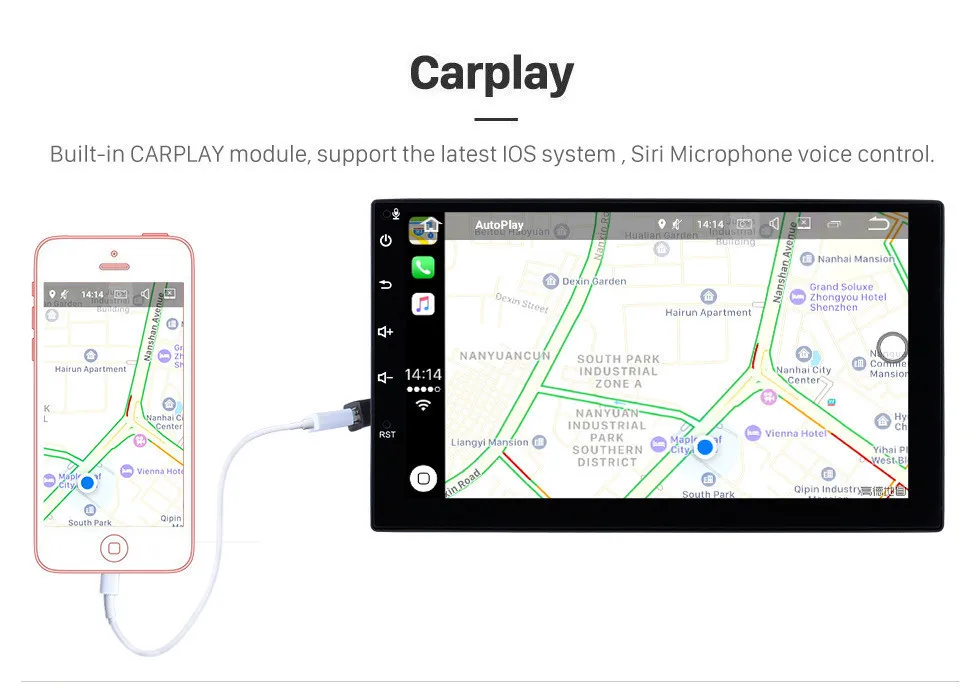 Top Seicane Car GPS Multimedia Player Android 9.0  RAM 4GB Car Radio for 2014 2015 2016 Subaru Forester With 9 Inch IPS Carplay RDS 5