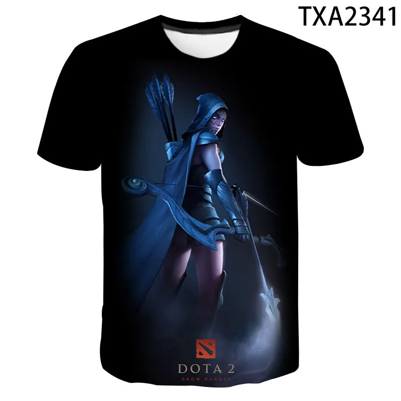 Новинка 2020 футболка Dota 2 для мужчин женщин и детей с 3D-принтом игры моба летняя