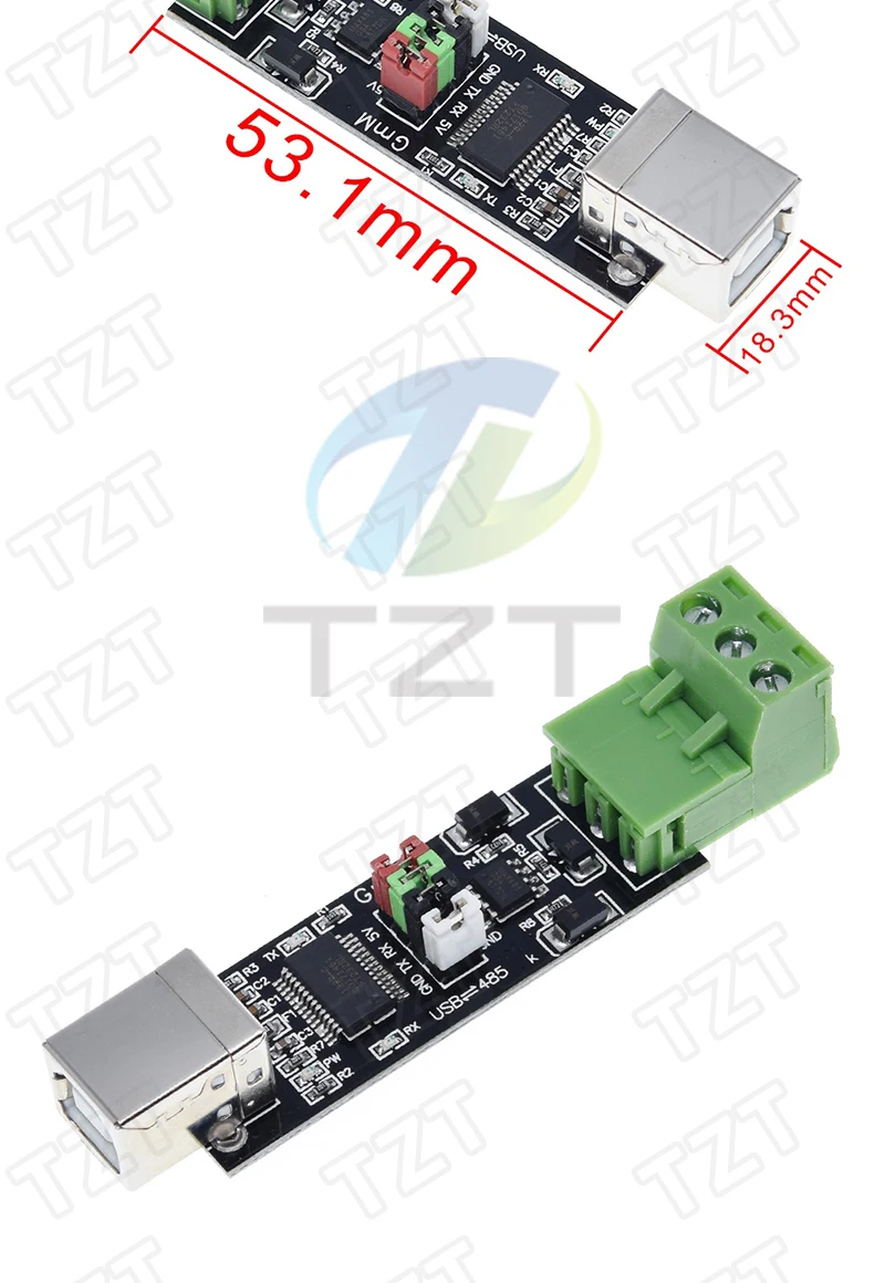 USB 2.0 zu TTL RS485 Serieller Konverter-Adapter FTDI-Modul TZT FT232RL SN75176 Doppelfunktion doppelt zum Schutz Top Sale – Detail 2