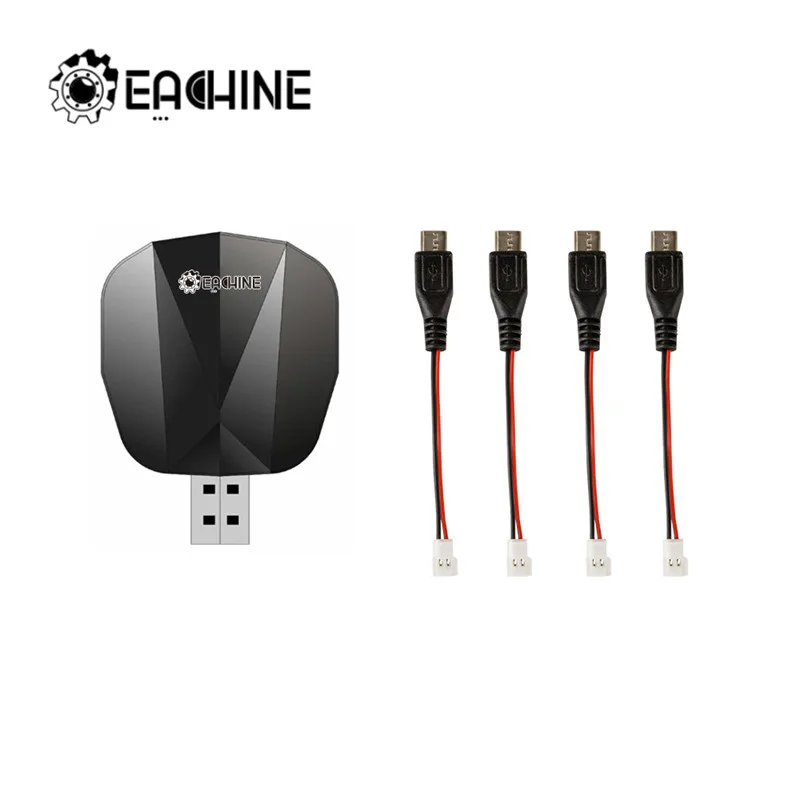 

Eachine E520 E520S 4-IN-1 USB Charger Charging Box with 4Pcs Android Adapter Cable For RC Drone Quadcopter Spare Parts Accs