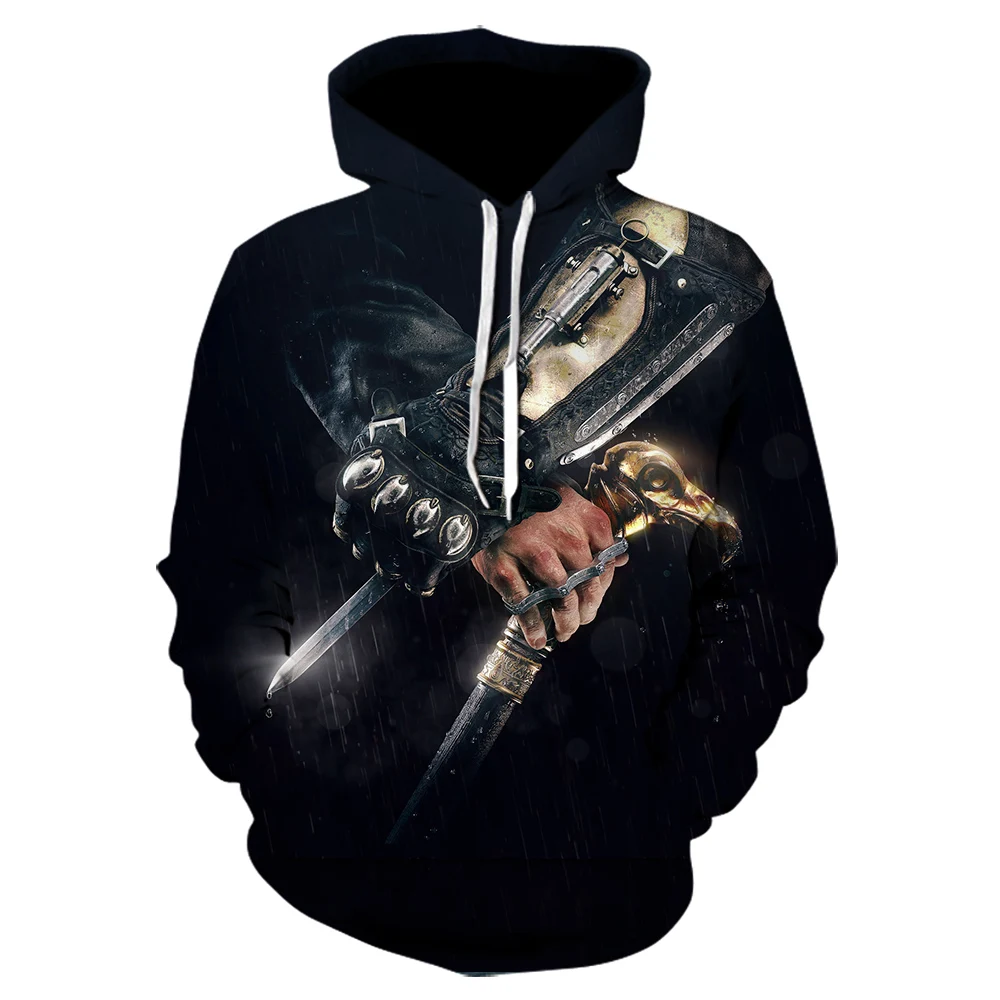 Осень и зима Assassin Creed популярная куртка игровая Приключения Классическая игра 3D печать модные толстовки для отдыха мужская Толстовка - Цвет: WE-966