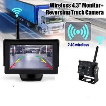 

Wireless 5" Monitor Reversing Camera Rear View Kit 12V 24V Truck,Caravan Boat Car Reversing Clear Camera Universal Car Camera