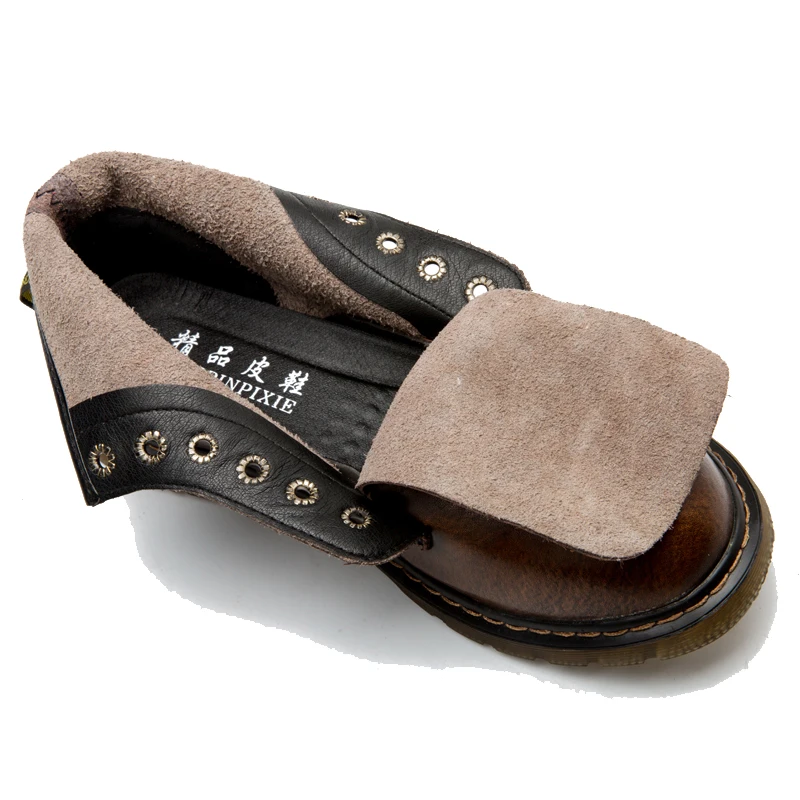 Мужские зимние ботинки из натуральной кожи; doc martins; красивые Ботинки Martin в британском стиле; винтажные классические ботинки-дезерты в стиле милитари; ботильоны в байкерском стиле