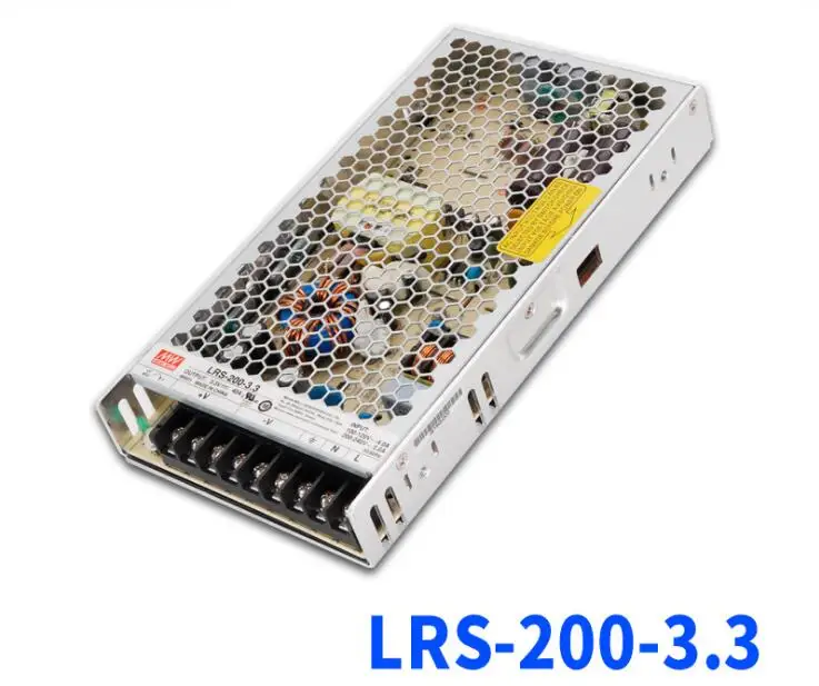 [Seven Neon] MEAN WELL LRS-200-3.3 3,3 V 40A 200W высокая мощность высокая эффективность одиночный выход импульсный источник питания Светодиодный источник питания