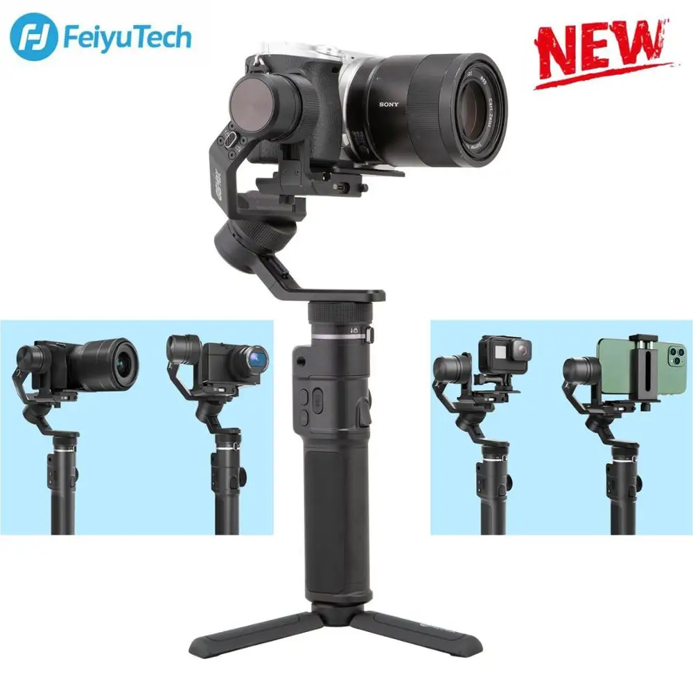  Feiyu G6 Max 3 axis handheld gimbal stabilizer for Camera Sony a7 series for Gopro 8/7/6/5 Mirrorle