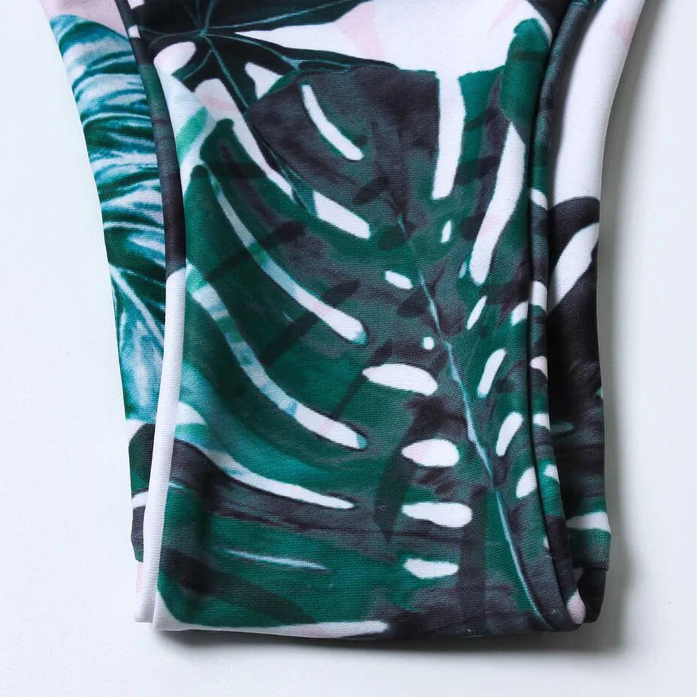 Sexy One Piece Swimsuit Women NEW Summer Beachwear Push Up Swimwear Women Ruffle Leaf Bathing Suits Bodysuit Monokini Swimsuits