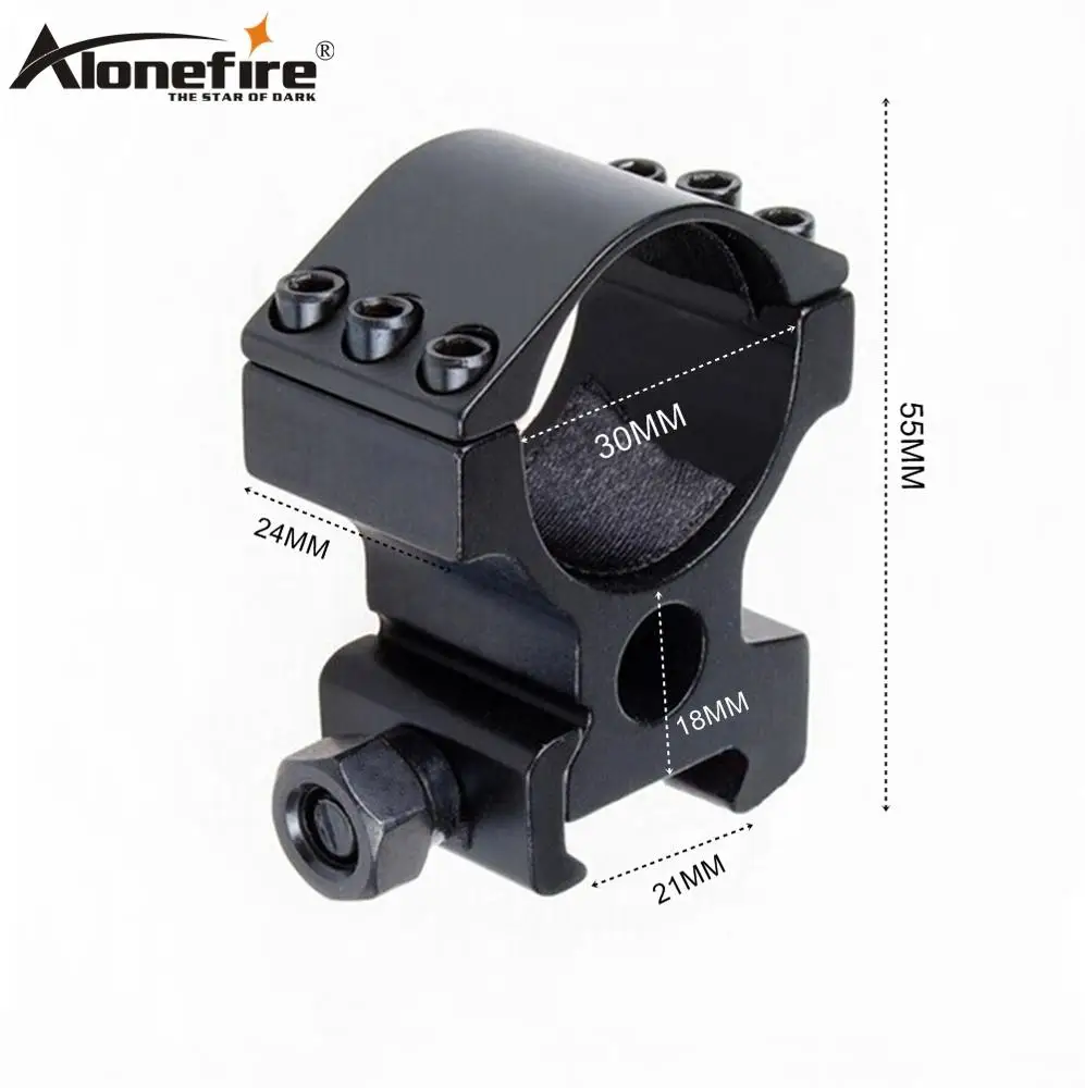 Кольцо AloneFire M3006 30 мм Вивер 21 рельсовая база ласточкин хвост страйкбольная