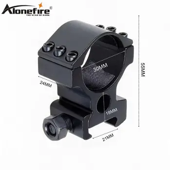 

AloneFire M3006 30mm Ring Weaver 21mm Rail Picatinny Dovetail Base Airsoft Rifle Shot gun light Laser sight Scope Hunting Mounts