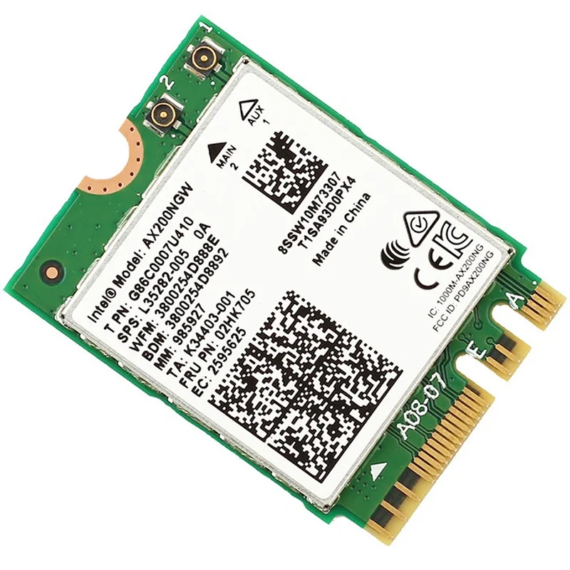 Comfast CF-AX200-M 5G Двухдиапазонная 2974 Мбит/с 802.11ax Intel Wifi 6 AX200NGW 160 МГц полоса пропускания 20 дБм Беспроводная гигабитная сетевая карта