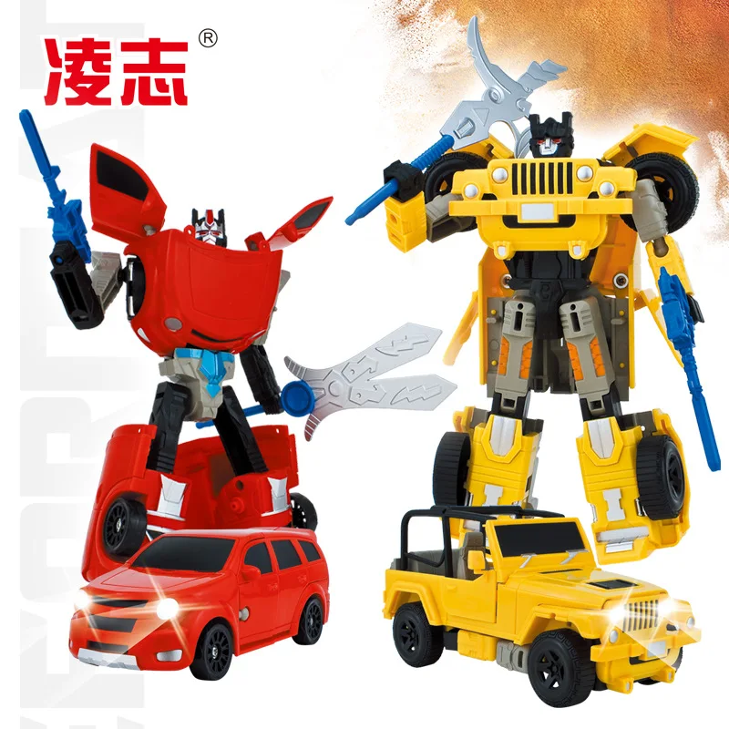 

Children Boy Transformation Series Car Robot Educational Assembled Toys Car Plate-Hanging Board Toy 2998